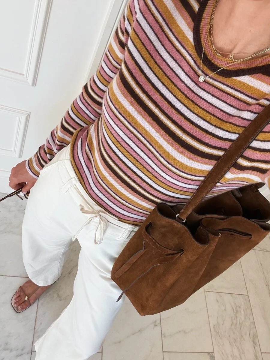 Spring outfit that isn't jeans — I love these cotton pants. Lightweight and the perfect fit. I'm 5'7 and wearing size 25, for reference. @Shopbop 

#LTKootd