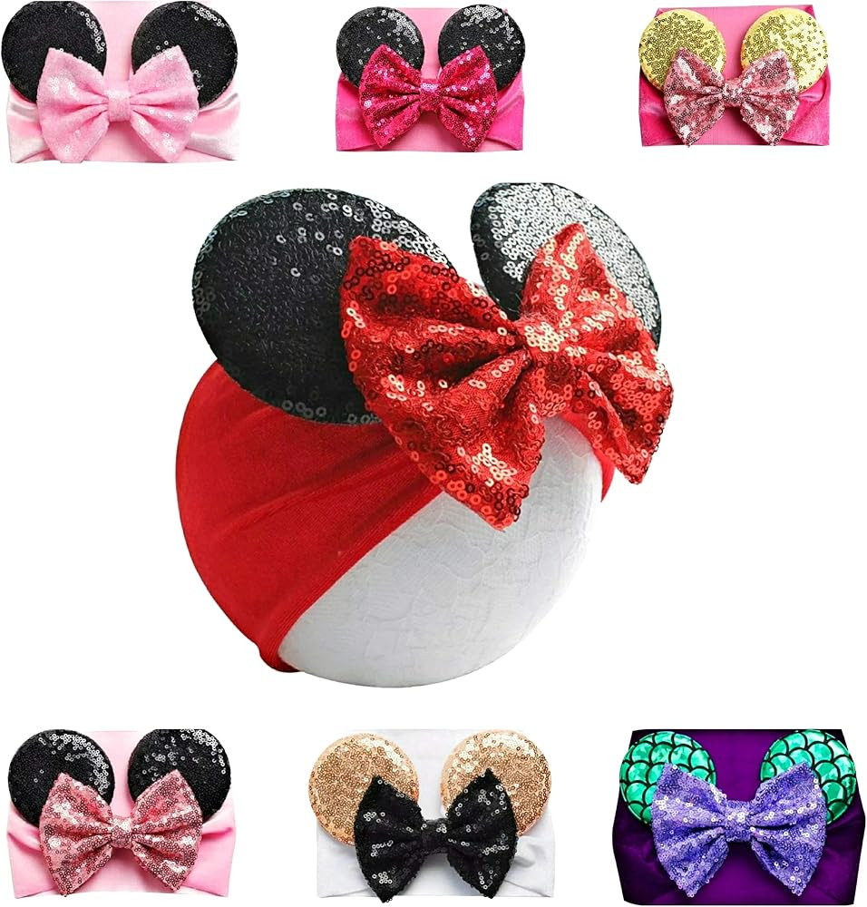 Mouse Ears Headband/Headwrap - Toddler Baby Girls & Kids up to 4yrs | Amazon (US)