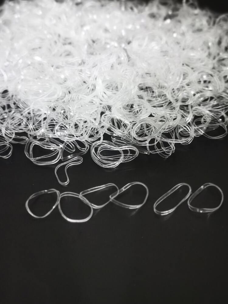 2500pcs Clear Disposable Hair Tie | SHEIN
