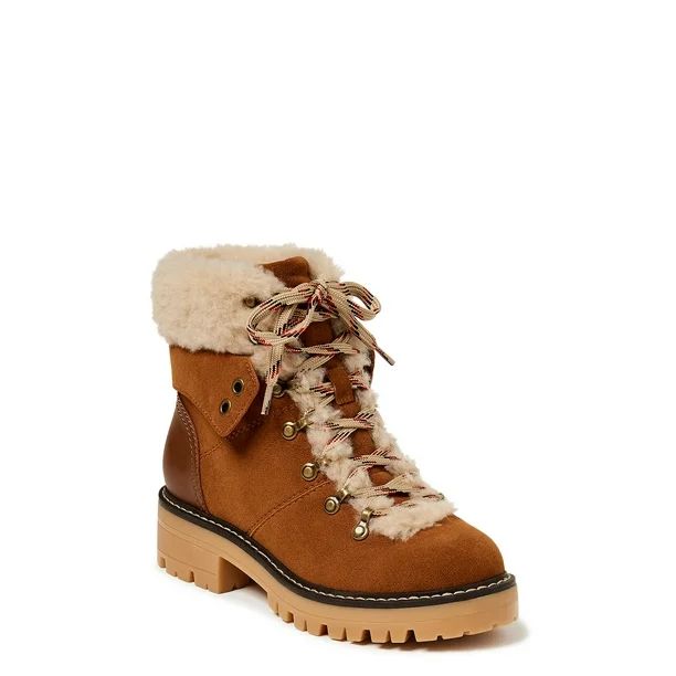 Time and Tru Women's Cozy Hiker Boot (Wide Width Available) - Walmart.com | Walmart (US)
