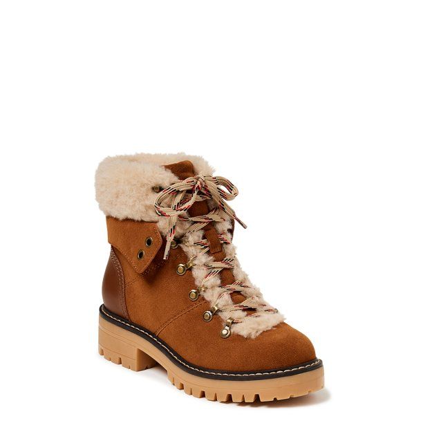 Time and Tru Women's Cozy Hiker Boot (Wide Width Available) | Walmart (US)