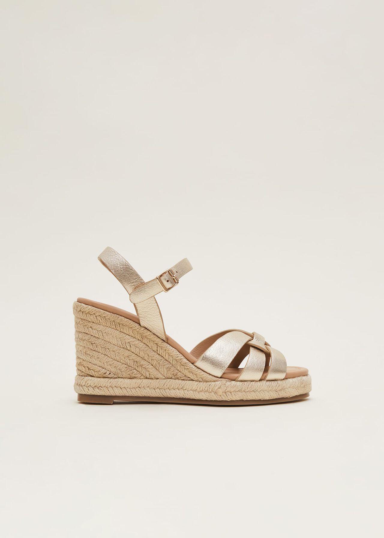 Leather Multi Strap Wedge Espadrille | Phase Eight UK | | Phase Eight (UK)