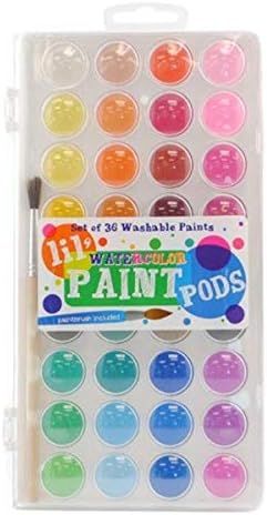 OOLY, Lil' Pods Watercolor with Brush, Set of 36 (126-2) | Amazon (US)