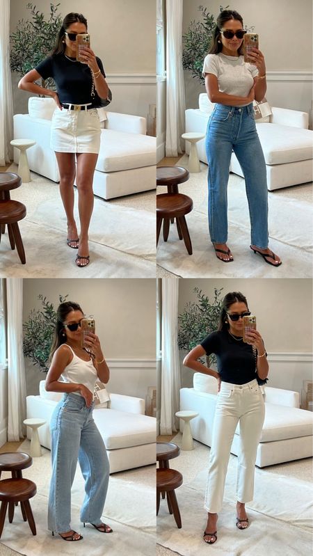 4 Casual Chic Looks from @Levis. Love basic tee’s and tanks and of course their denim is iconic! @shop.ltk #liketkit 