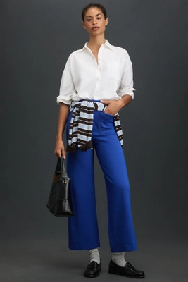 The Colette Knit Crop Wide-Leg Pants by Maeve | Anthropologie (US)