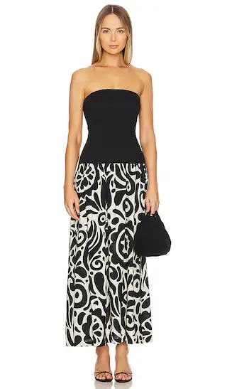 Alyss Maxi Dress in Noir Floral | Revolve Clothing (Global)