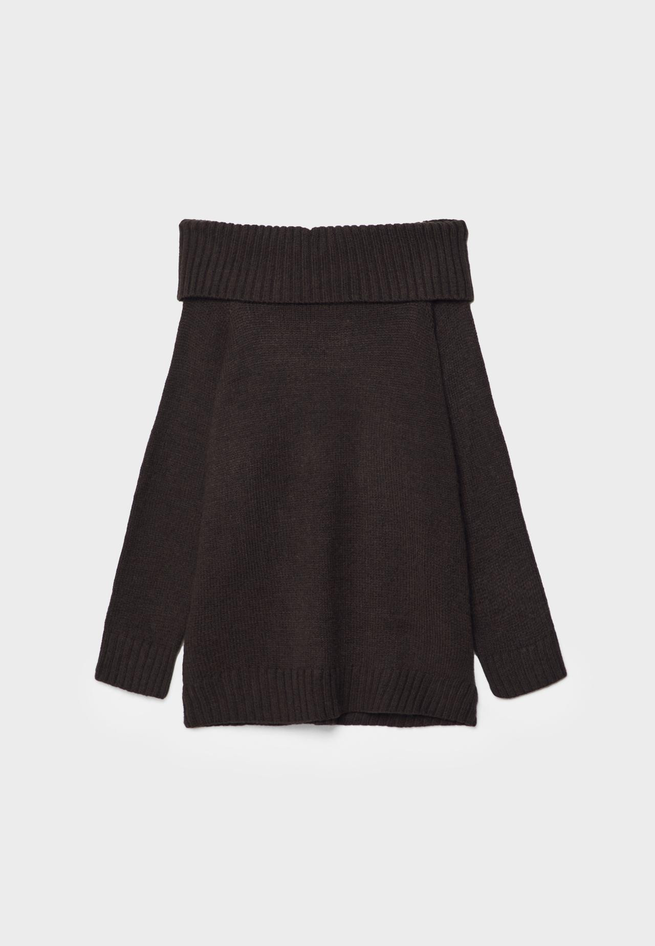 Exposed shoulder knit sweater | Stradivarius (UK)