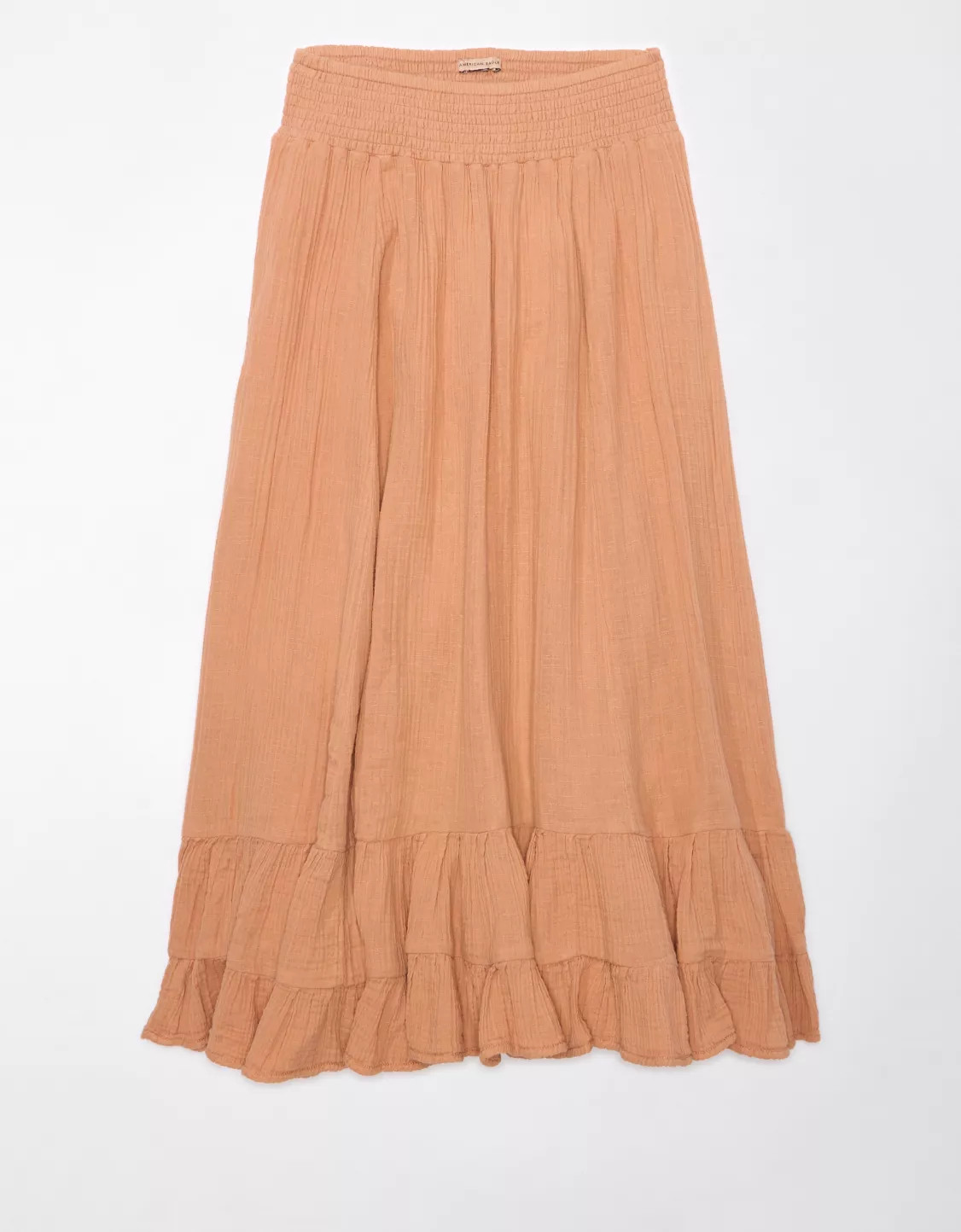 AE High-Waisted Tiered Maxi Skirt | American Eagle Outfitters (US & CA)