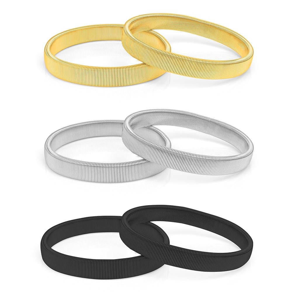 Sleeve Holders, Arm Bands, 3 Pair Shirt Sleeve Garter Bands, Anti-Slip Metal Armbands, Suit & Shi... | Amazon (UK)