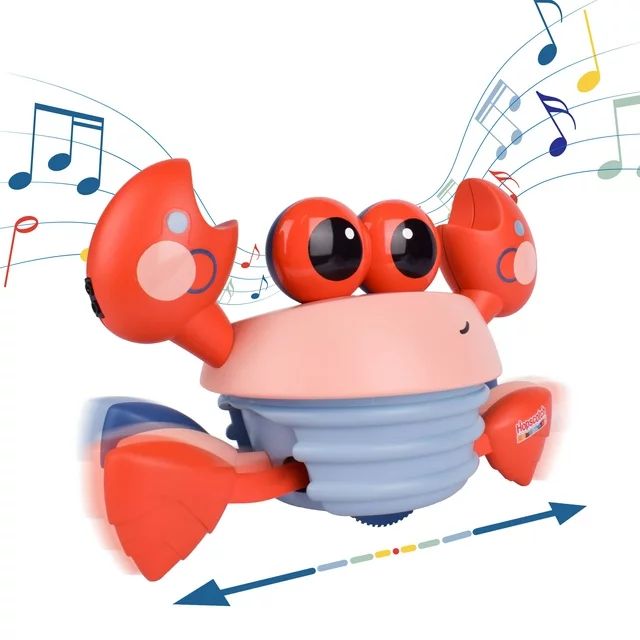 Hopscotch Lane Musical Crawling Crab, Red Dancing Toy, Babies and Toddlers, Unisex, Ages 6+ Month... | Walmart (US)