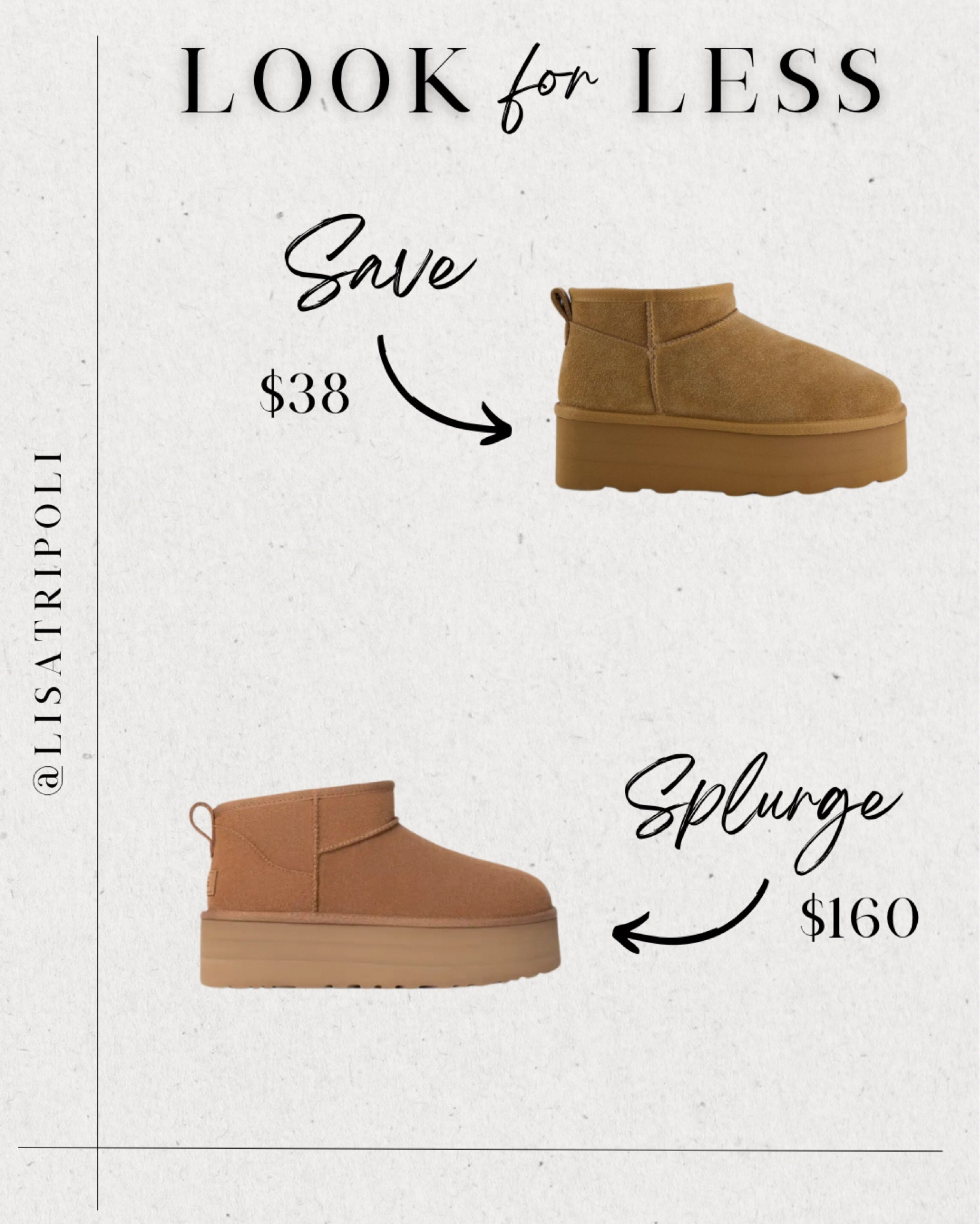 Get the look for less….
Amazon’s Cushionaire suede boots are almost identical to the UGG platform minis!

#LTKGiftGuide #LTKCyberWeek #LTKHoliday
