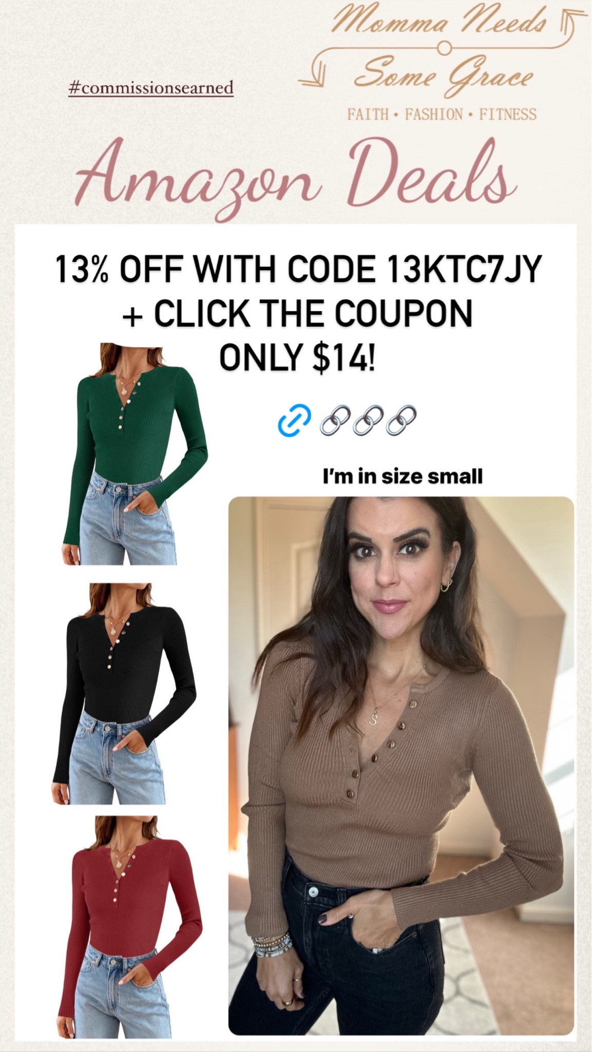 Great top on sale for only $14! I’m in a small. Promo ends 10/6

#LTKSeasonal #LTKSaleAlert #LTKFindsUnder100