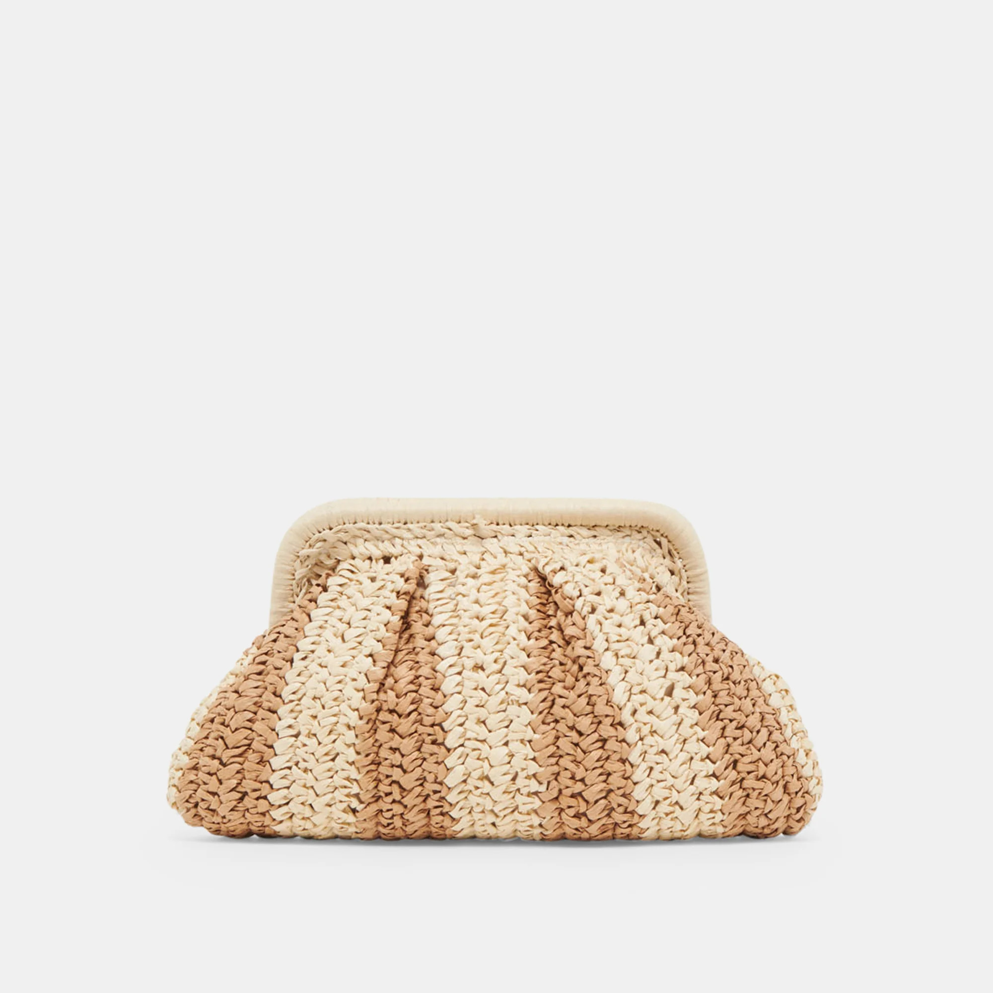 HYDRA CLUTCH NATURAL RAFFIA | DolceVita.com