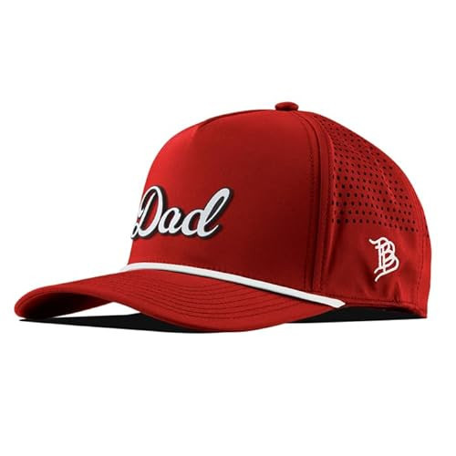 Branded Bills Dad Script Red 5-Panel Rope, Lightweight, Comfortable Baseball Cap | Amazon (US)