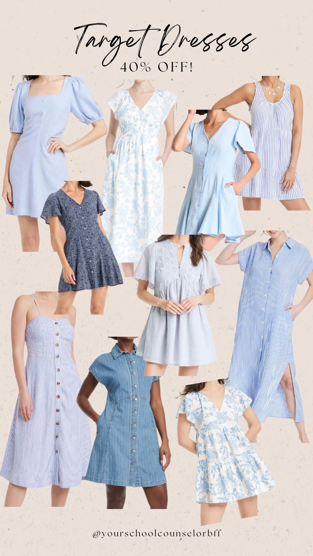 40% off women’s dresses at Target this week!!!! 

#LTKSaleAlert #LTKPetite #LTKWorkwear