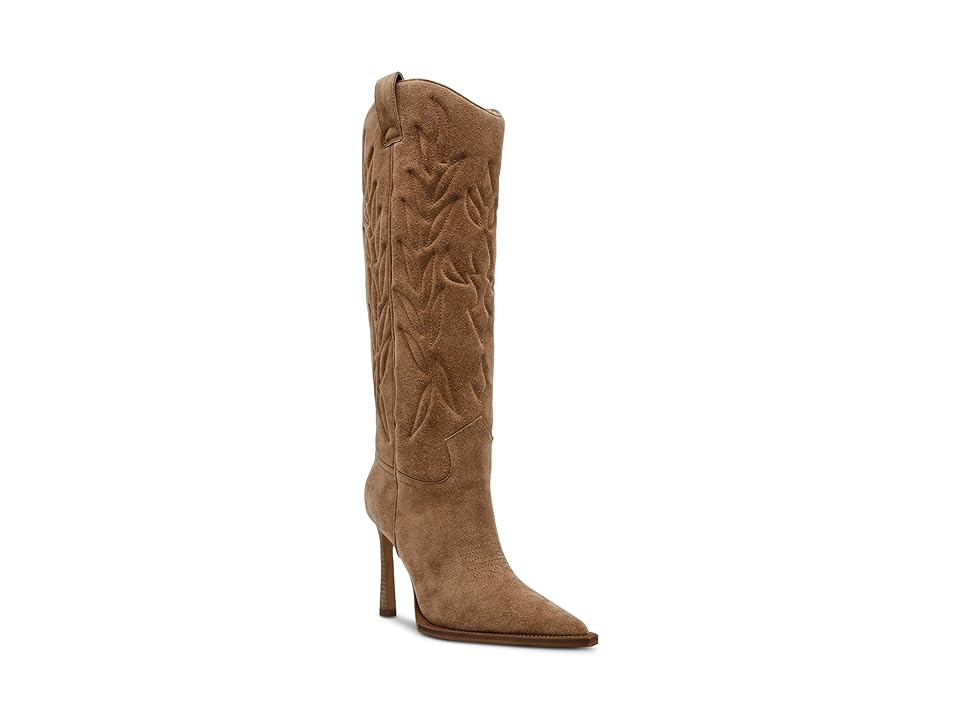 Steve Madden Kinzee Women's Boots Chestnut Suede : 9.5 M, Leather | Zappos