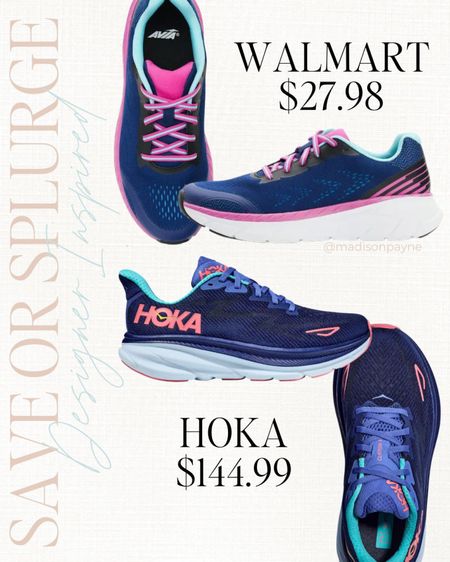 HOKA LOOK FOR LESS SNEAKERS FROM WALMART 👟 wore these all day during a very long travel day. Happy to report that they are very comfy! 💙 whole and half sizes available! 

Hoka dupe, Walmart sneakers 

#LTKtravel #LTKshoecrush #LTKFind