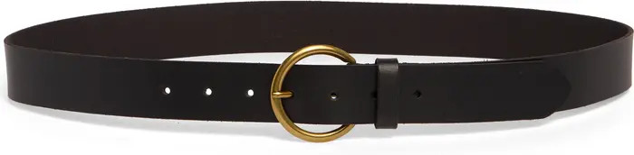 Flat Leather Belt | Nordstrom Rack