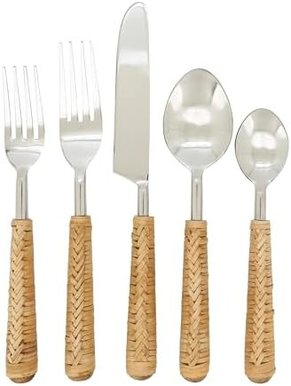 Natural Grain Wicker Flatware (Set of 5) | Amazon (US)