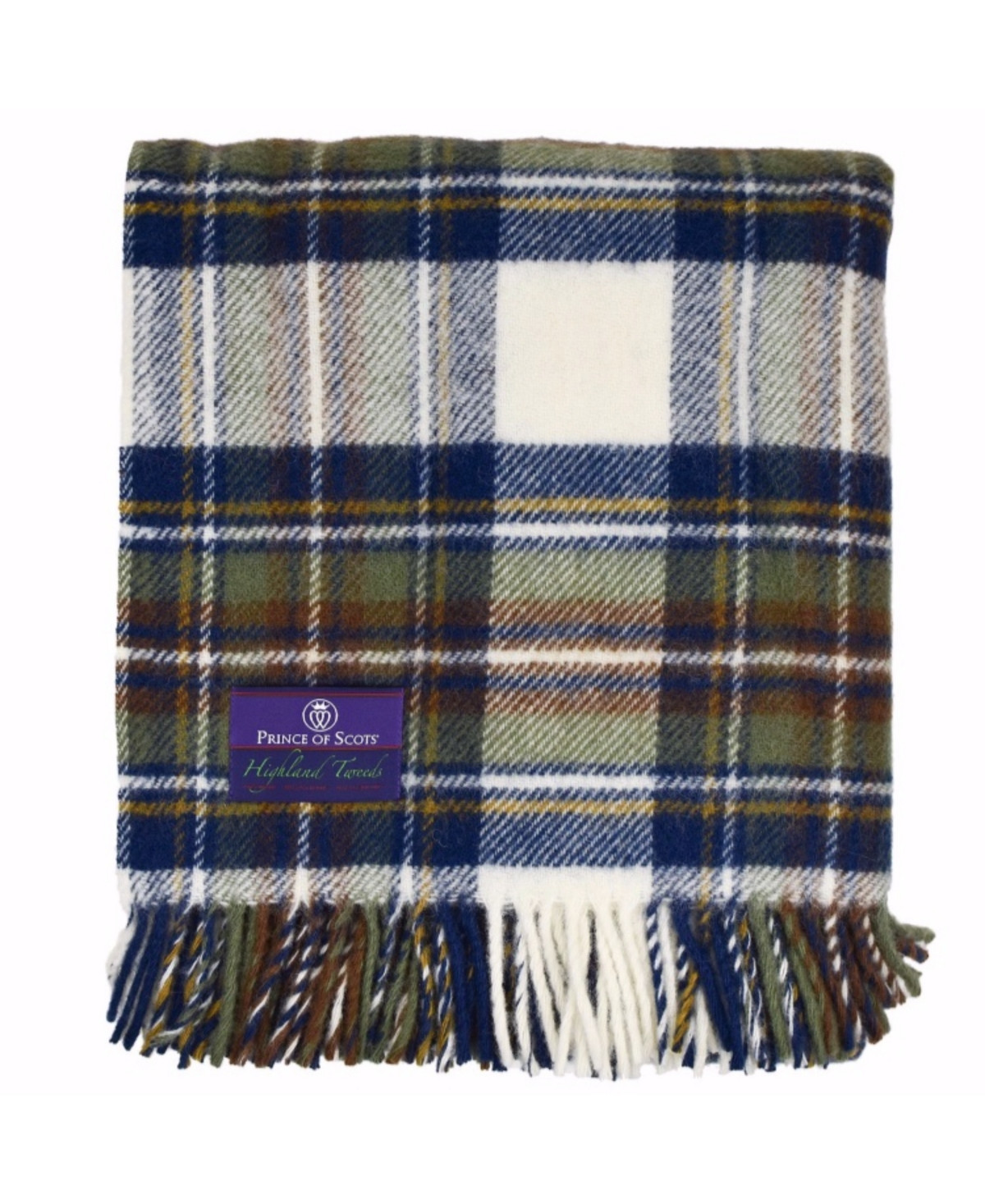 Prince of Scots Tartan Tweed Fluffy Throw - Indigo | Macy's AU | APAC