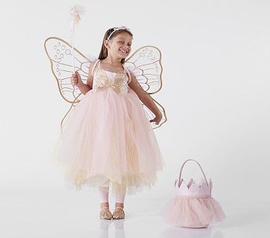 Kids Pink Butterfly Fairy Halloween Costume | Pottery Barn Kids | Pottery Barn Kids