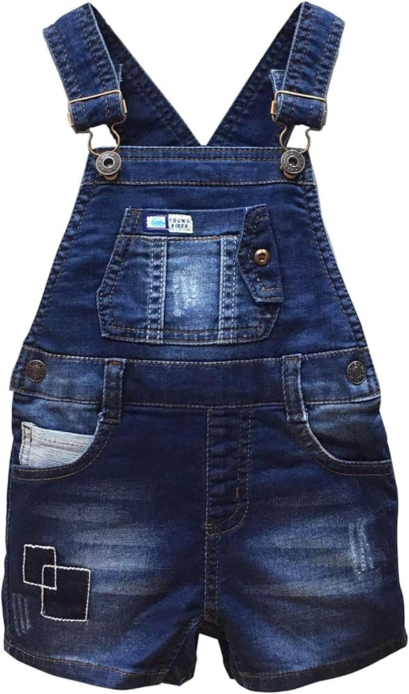 KIDSCOOL SPACE Baby & Little Girls/Boys Summer Shorts,Adjustable Jean Shortall Overalls | Amazon (US)