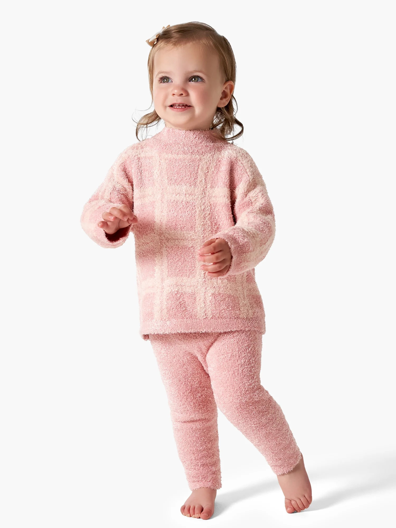 Modern Moments by Gerber Baby & Toddler Girl Long Sleeve Cozy Mock Neck Top & Legging, 2-Piece Ou... | Walmart (US)