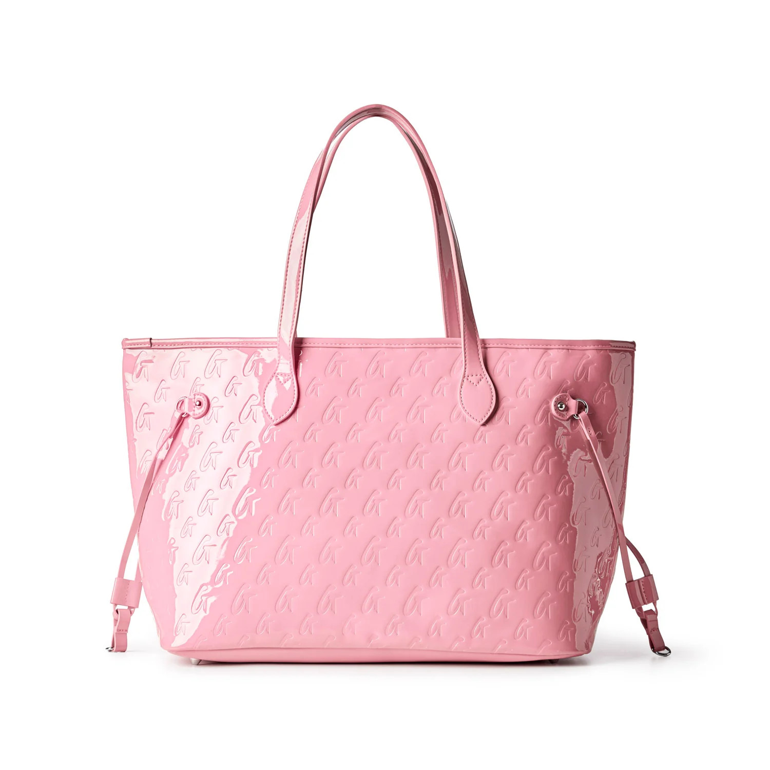 MONOGRAM GLAM TOTE - MIRROR PINK | Glam-Aholic Lifestyle
