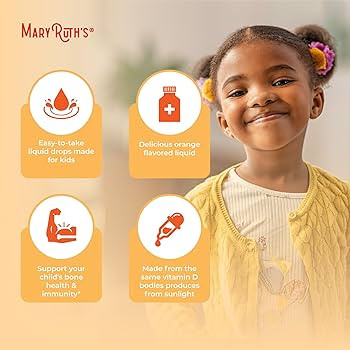MaryRuth Organics USDA Organic Vitamin D3 Liquid Drops for Kids | 640 IU Vitamin D3 Per Serving |... | Amazon (US)