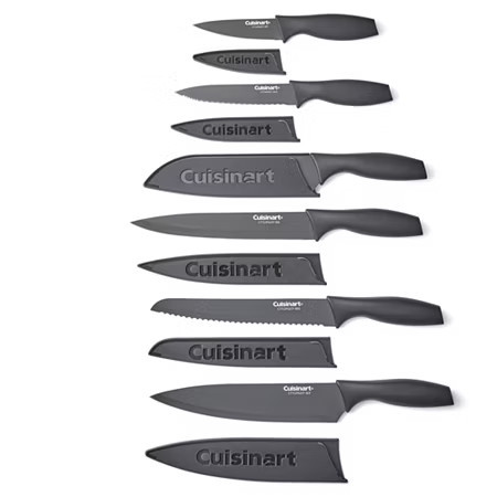 Cuisinart Advantage Matte Black 12-Pc. Knife Set, One Size, Gray | JCPenney