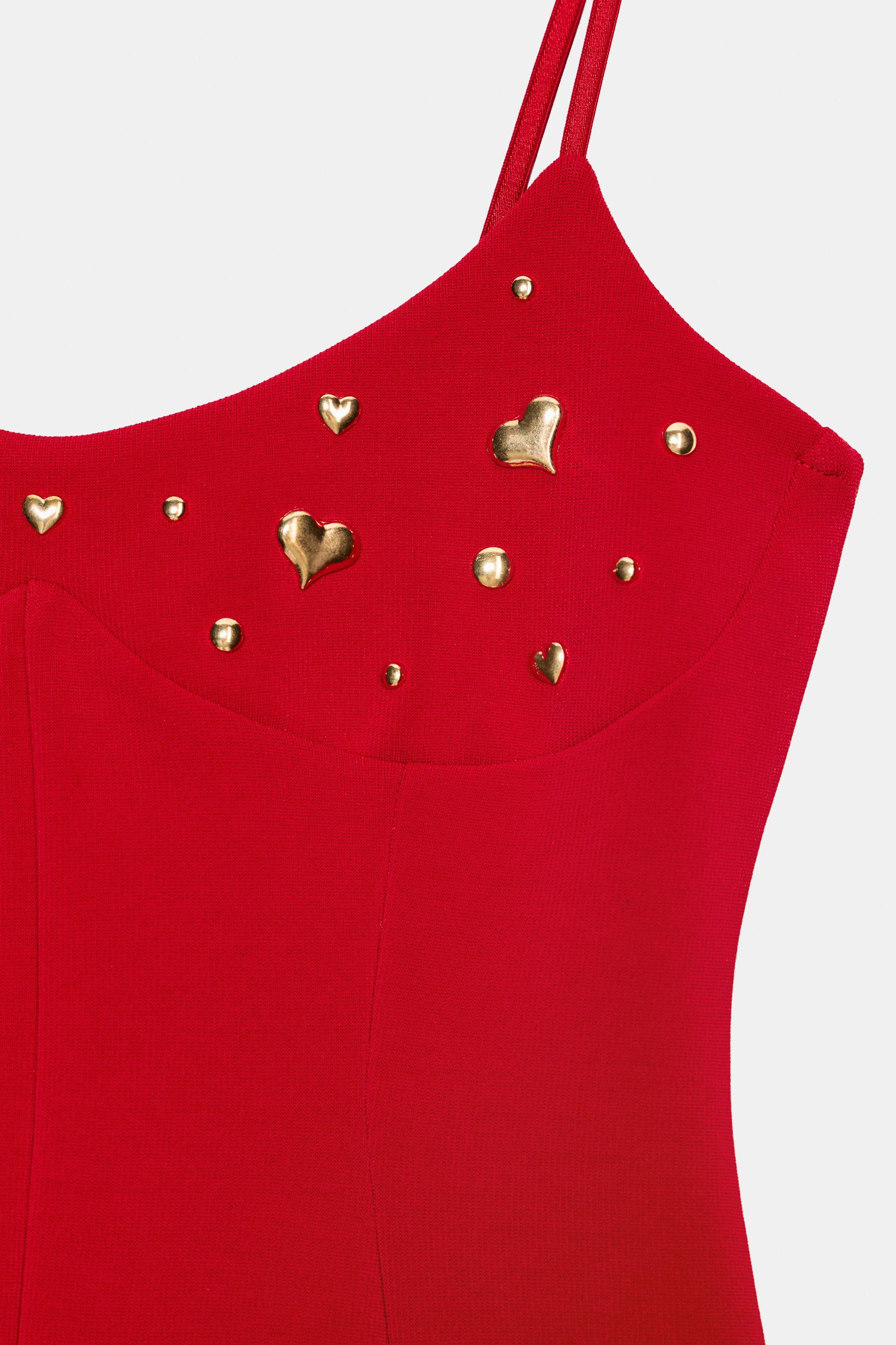 STRETCH HEART DRESS | Zara US