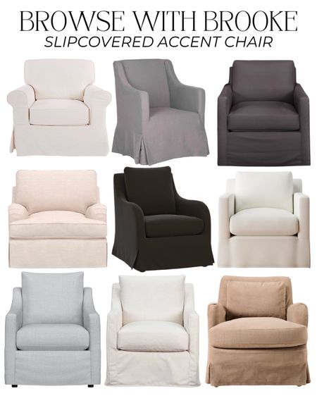 Browse with me! I did a round up of accent chairs for every budget. Everything in this mix is slipcovered! 
Accent chair, armchair, upholstered chair, swivel chair, velvet chair, leather chair, neutral chair, rolling chair, budget friendly chair, living room seating, modern accent chair, traditional accent chair, wayfair, Amazon, Amazon home, anthro, Anthropologie, cb2, target, Kirklands, world market, slipcovered accent chair

#LTKstyletip #LTKhome #LTKsalealert