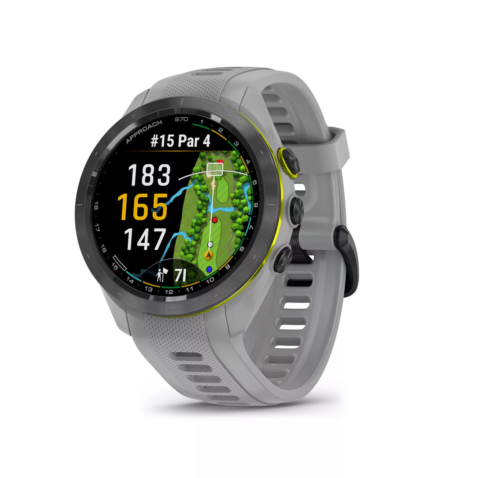 Garmin Approach S70 Golf Smartwatch with Powder Gray Silicone Band | Kohl's