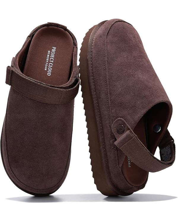 Project Cloud 100% Genuine Leather Platform Mule Clogs for Women | Amazon (US)