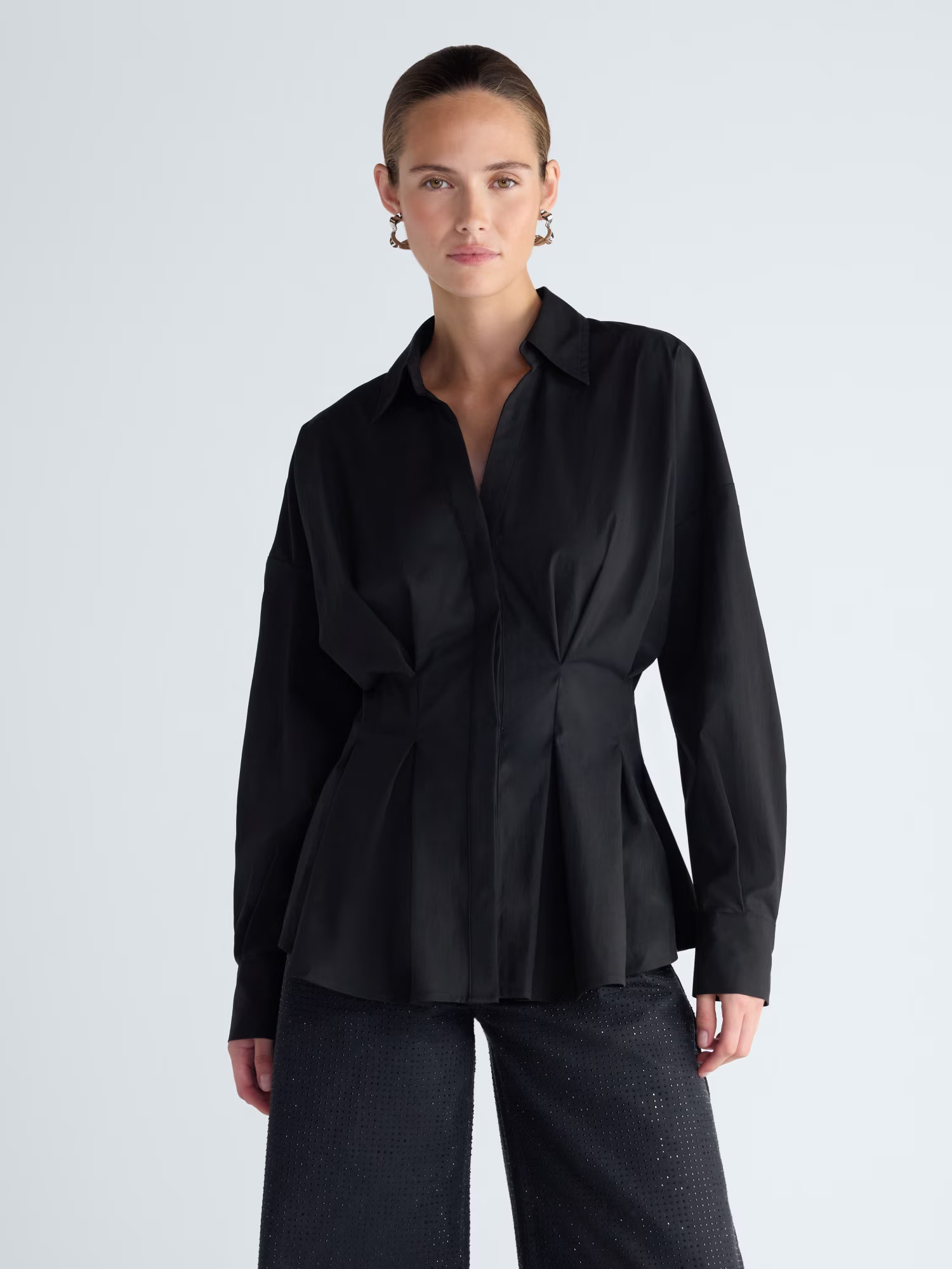 Scoop Women's and Women's Plus Pleated Shirt with Dolman Sleeves, Sizes XS-4X | Walmart (US)