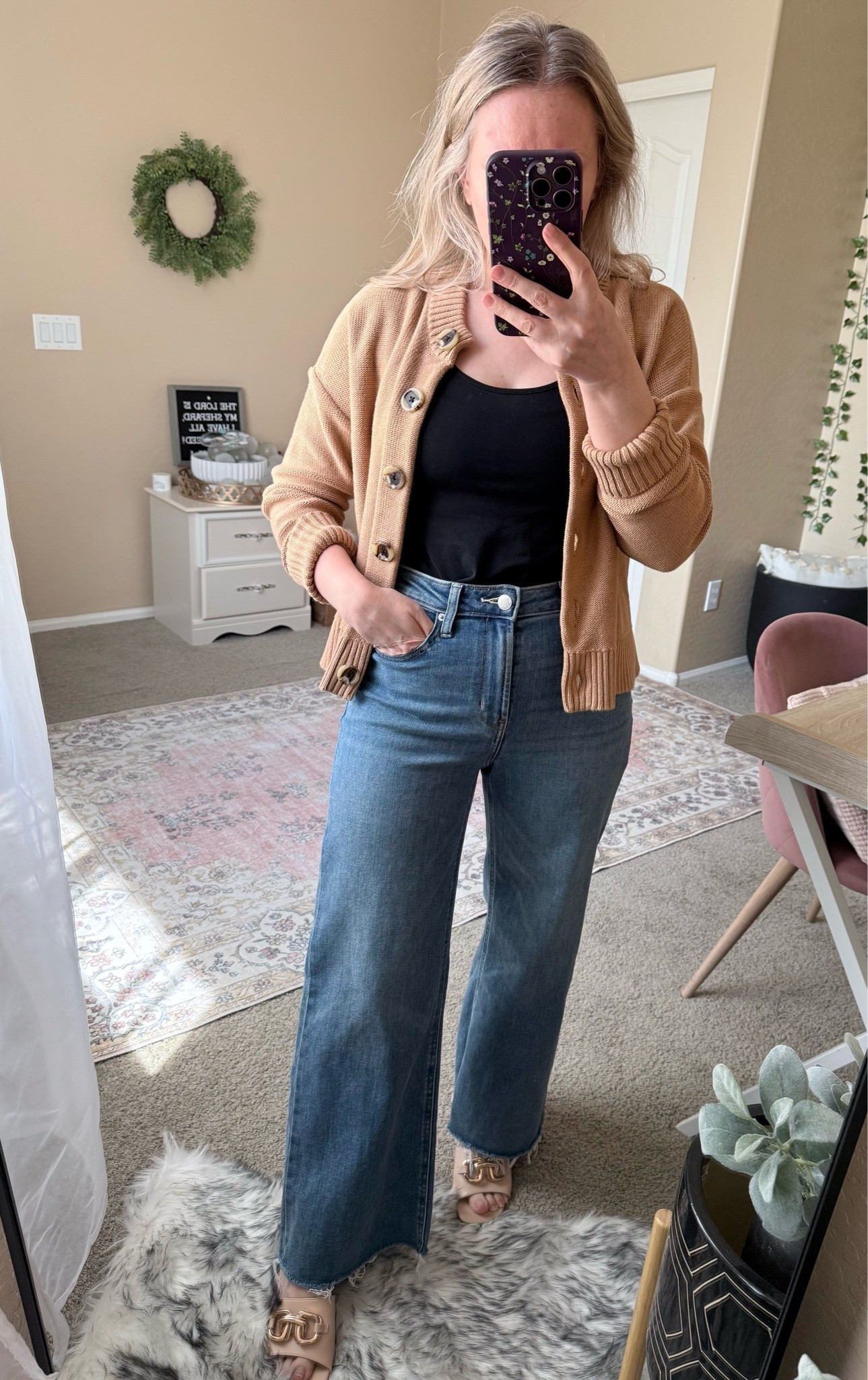 This is the perfect fall outfit. Love the quality of the jeans and cardigan. They’re both from Quince, made from organic cotton, very soft and comfortable. They fit tts. 






Fall cardigan, organic cardigan, quince cardigan, wide leg jeans, fall flats 
#quince

Fall Outfit | Home Refresh | Back to School | Sneakers
fall outfits women
wedding guest dress summer
country concert outfits
business casual workwear
date night outfits
fall wedding guest dresses
teacher outfits
concert outfit ideas
fall decor
travel outfits

#LTKSeasonal #LTKSaleAlert #LTKootd