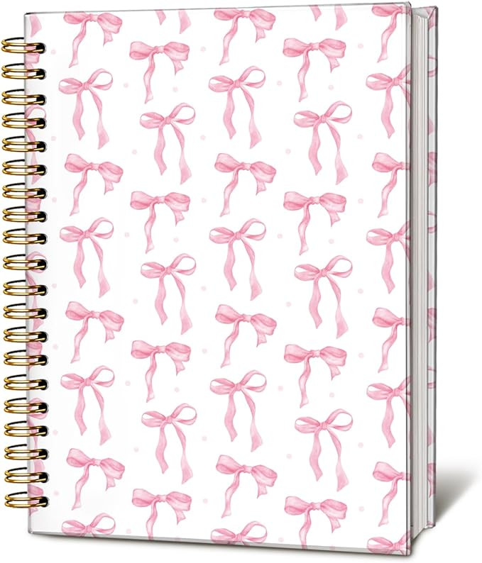 Coquette Pink Bow Notebook Journals, Preppy Cute Notebook for Teen Girls Women, Cute School Suppl... | Amazon (US)