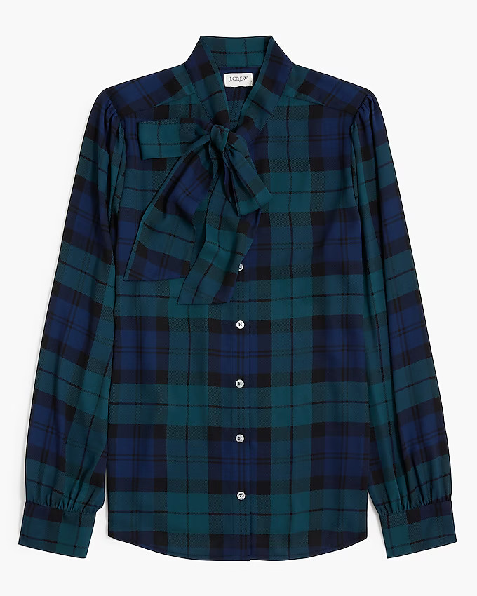 Bow tie-neck top | J.Crew Factory