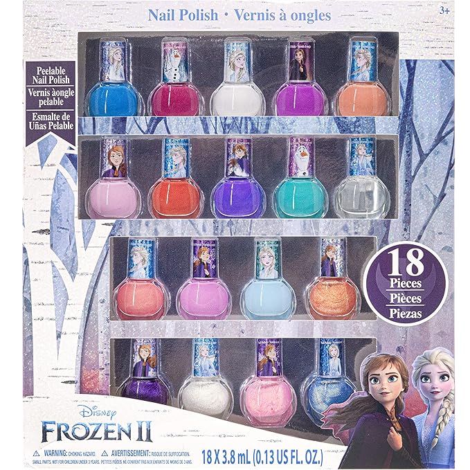 Townley Girl Frozen Non-Toxic 18 Piece Peel Off Nail Polish Set | Amazon (US)