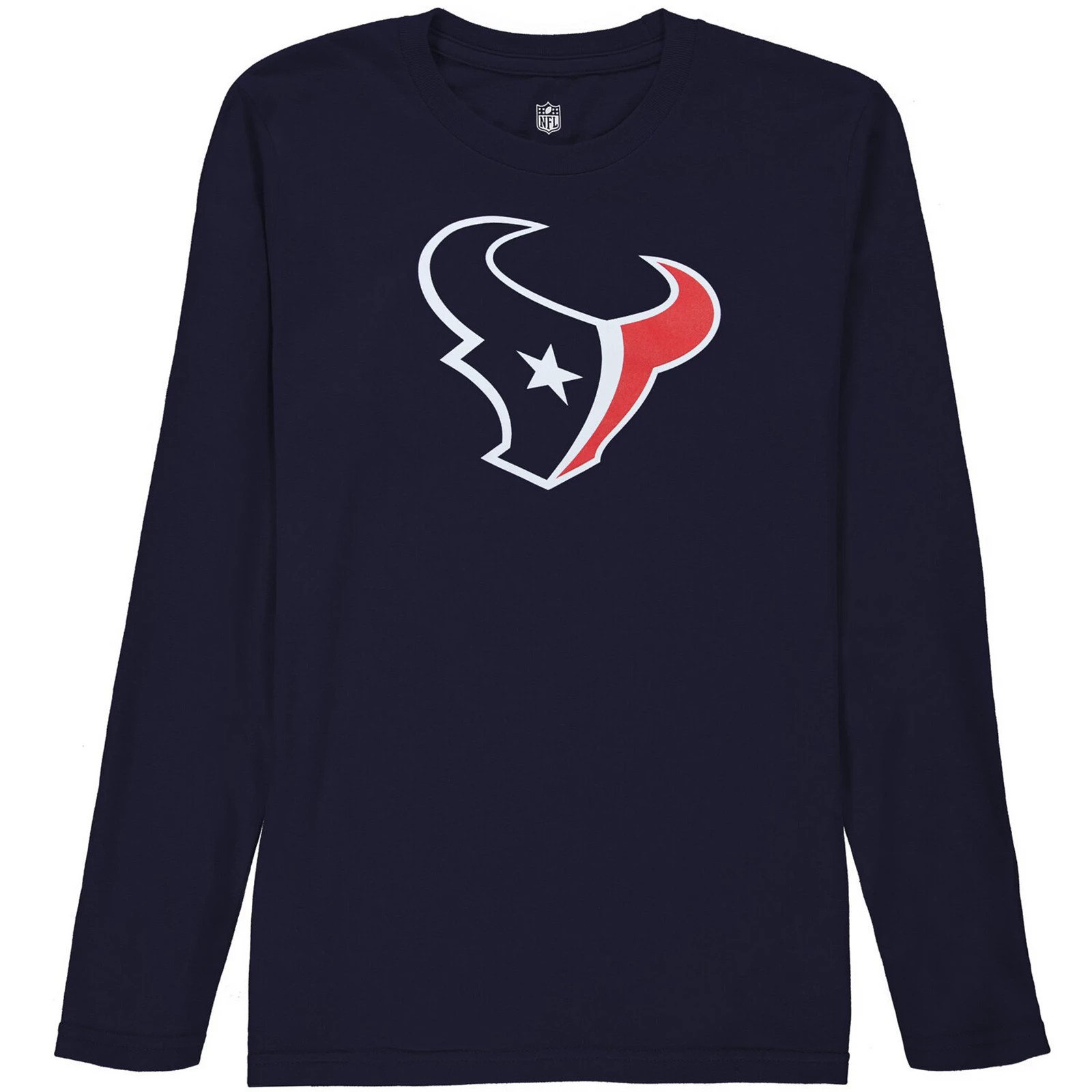 Houston Texans Youth Team Logo Long Sleeve T-Shirt - Navy Blue, Boy's, Size: Youth XL | Kohl's