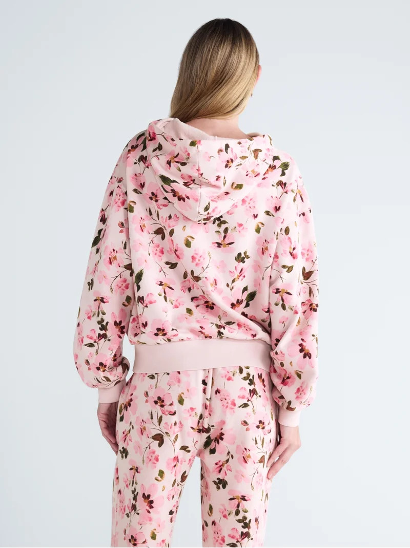 Scoop Women\u2019s and Women's Plus Mineral Washed Oversized Cropped Hoodie, Sizes XS-4X | Walmart (US)