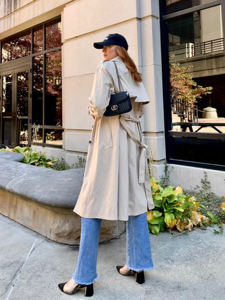 Classic staple trench coat styling 

#LTKfindsunder50 #LTKsalealert #LTKfindsunder100