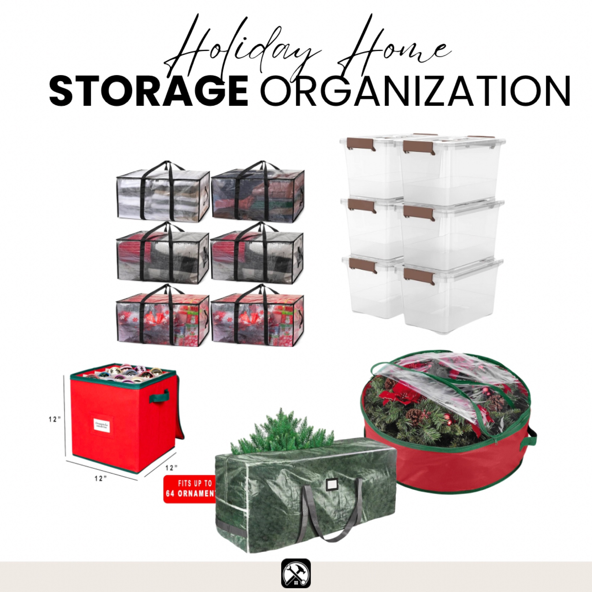 Holiday Home Storage Organization 

#LTKSeasonal #LTKHoliday #LTKHome