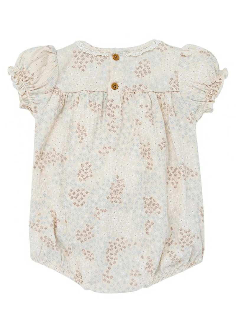 Modern Moments by Gerber Baby Girl Bubble Romper, Sizes 0/3 Months - 24 Months | Walmart (US)