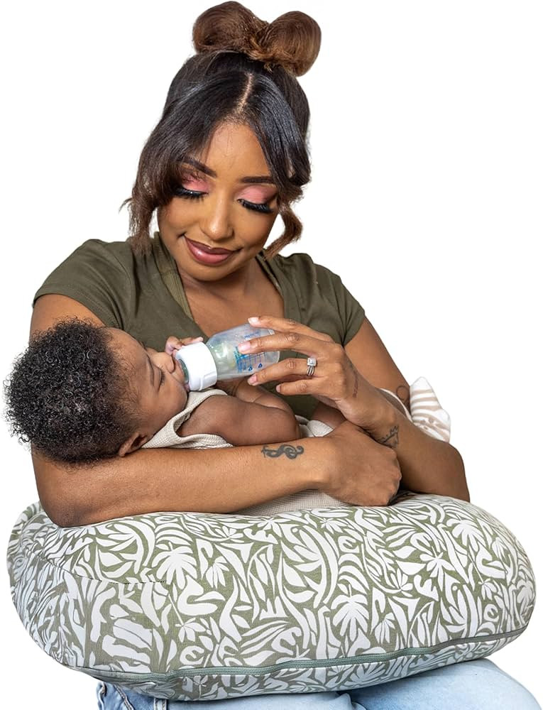 Boppy Nursing Pillow - Ergonomic Bottle & Breastfeeding Pillow, Higher, Firmer & Larger, Water-Re... | Amazon (US)