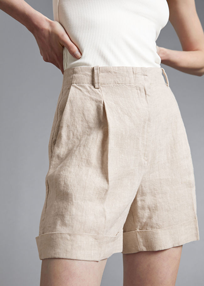 Tailored Wide-Leg Linen Shorts | & Other Stories (EU + UK)