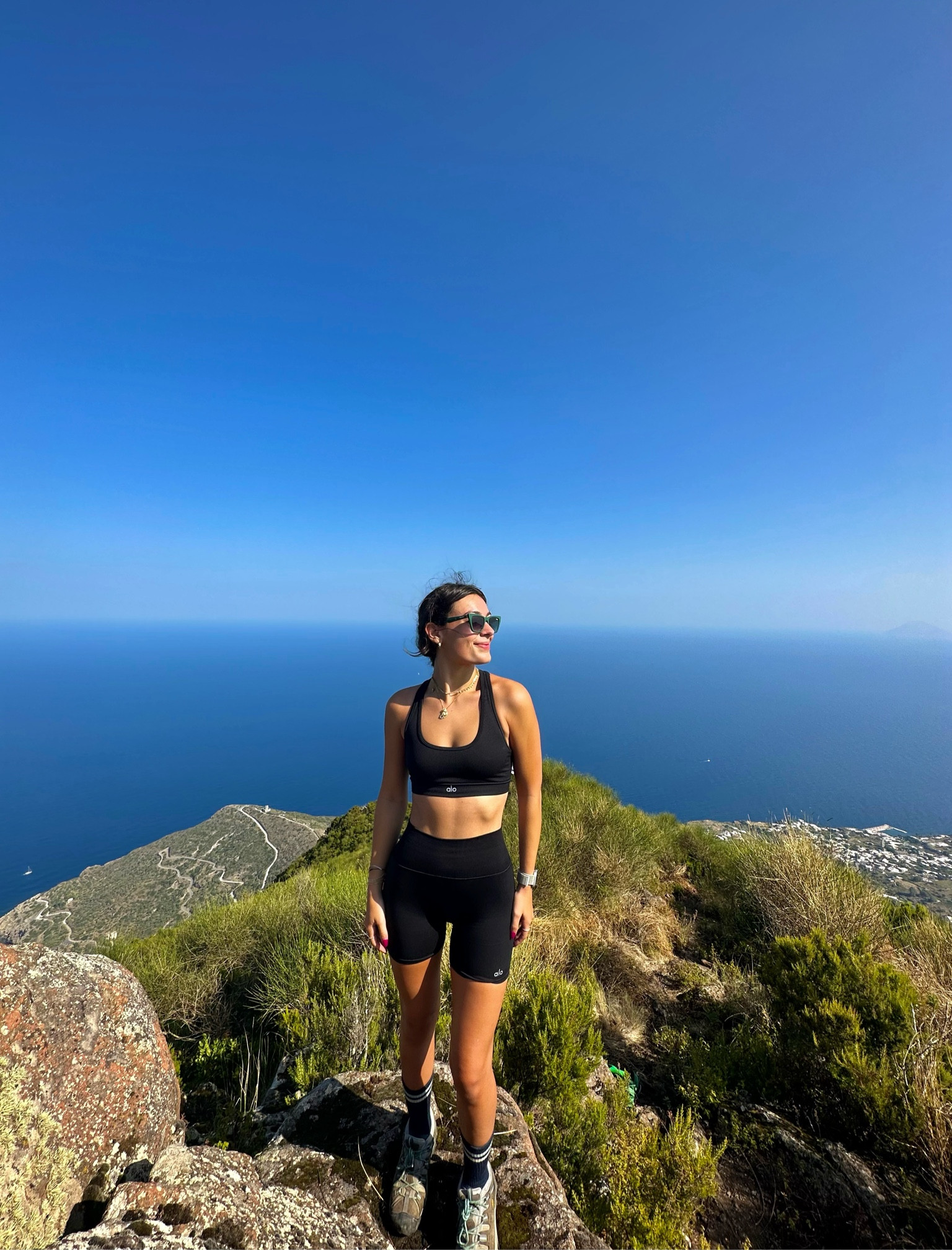 Black Alo Yoga Set 