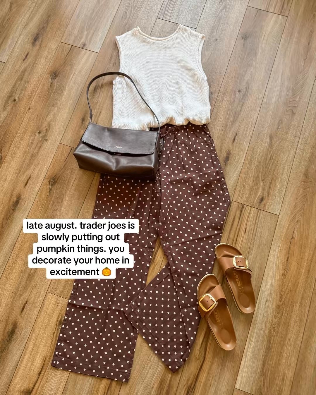 summer to fall transition outfits. polka dot linen pants. 👖

#LTKSeasonal #LTKootd #LTKSaleAlert
