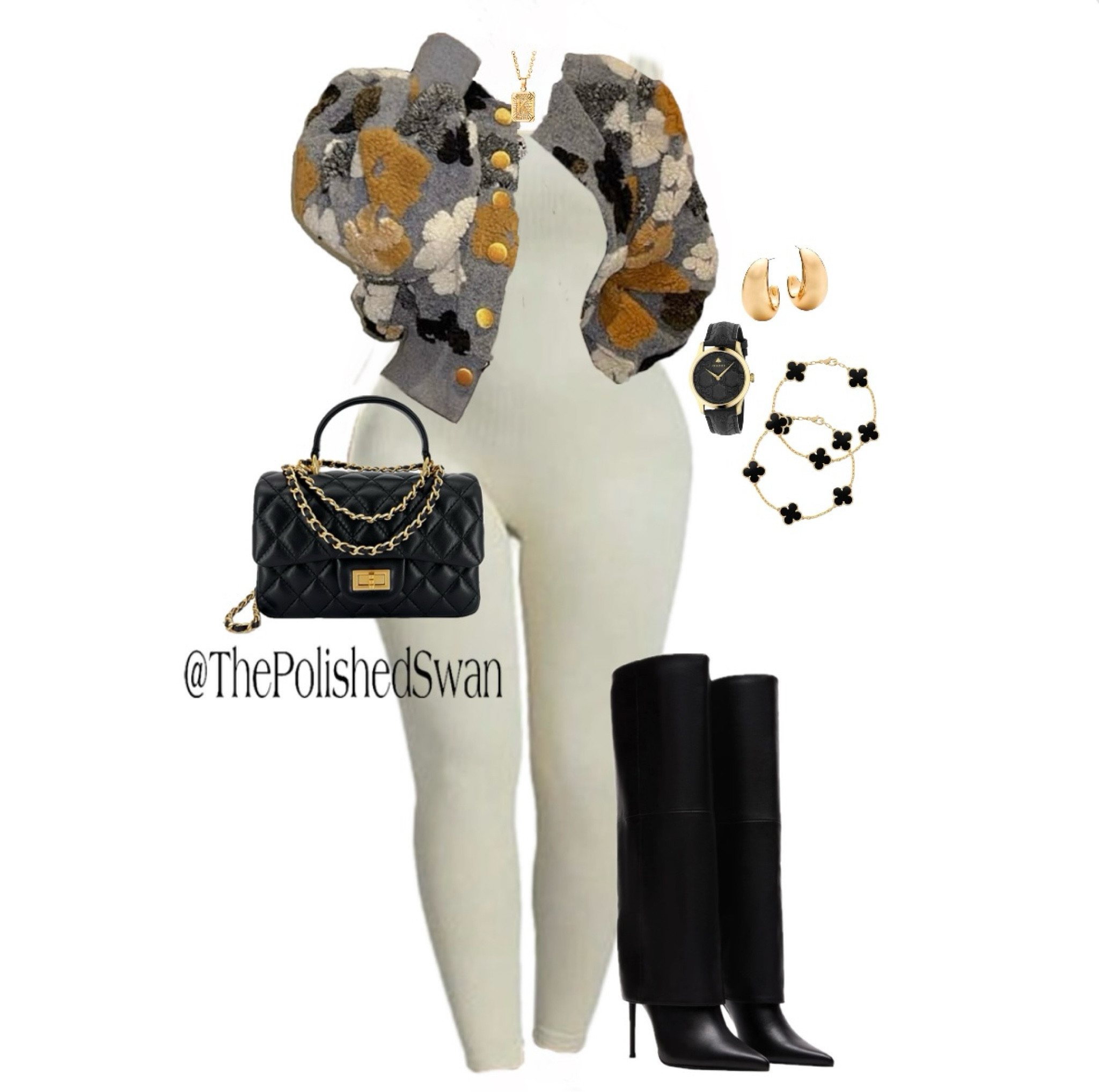 Stylish jumpsuit outfit idea with knee high boots and a cardigan sweater. 

#womensStyle #baddie #whattowearnow #outfitideasforwomen 

#LTKFindsUnder100