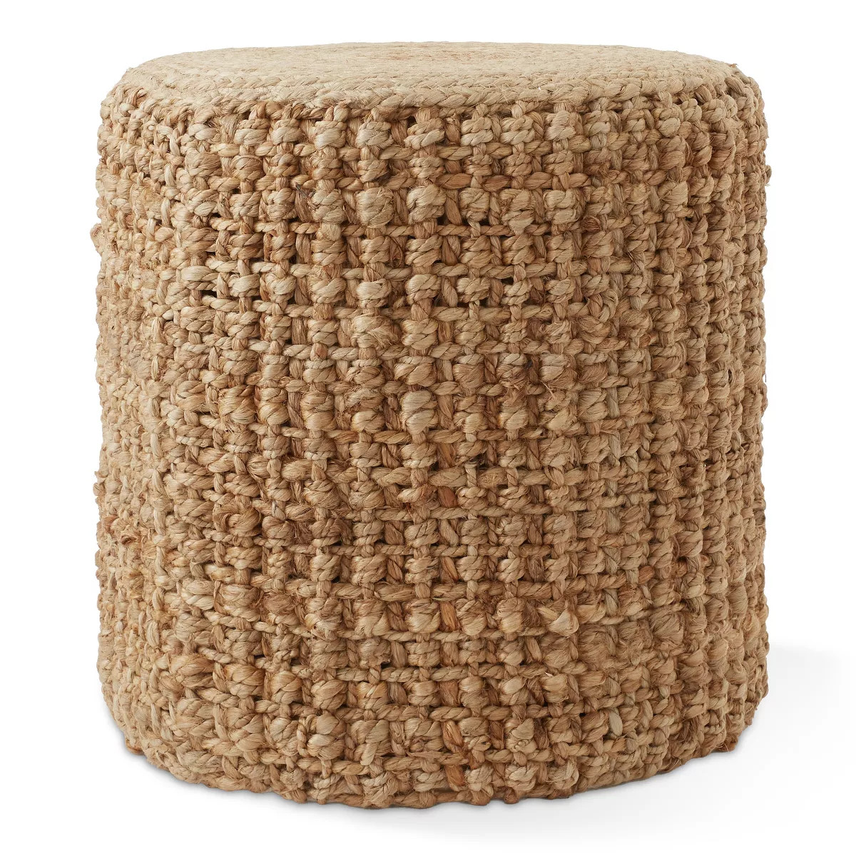 Casafield Handwoven Seagrass Pouf Ottoman, 18" W x 18" D x 18" H Round Footrest, Decorative Indoo... | Target